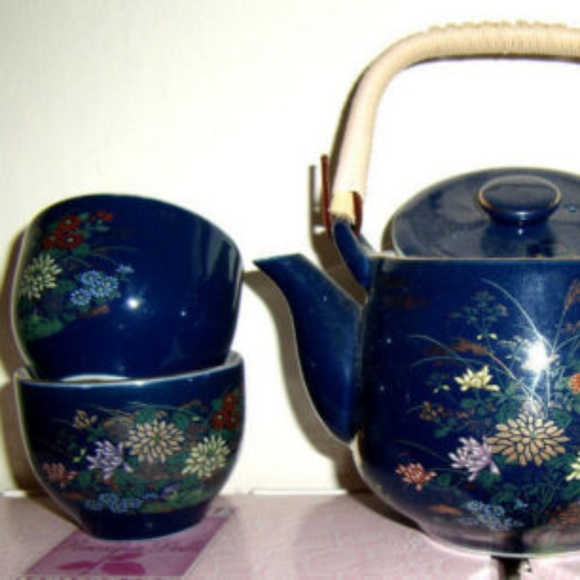 Dining Vintage Rare Porcelain 5 Piece Teasaki Teapot Cups Poshmark